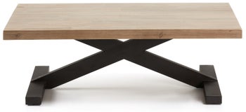 Stolik kawowy 120x70 cm drewniany – obraz-1