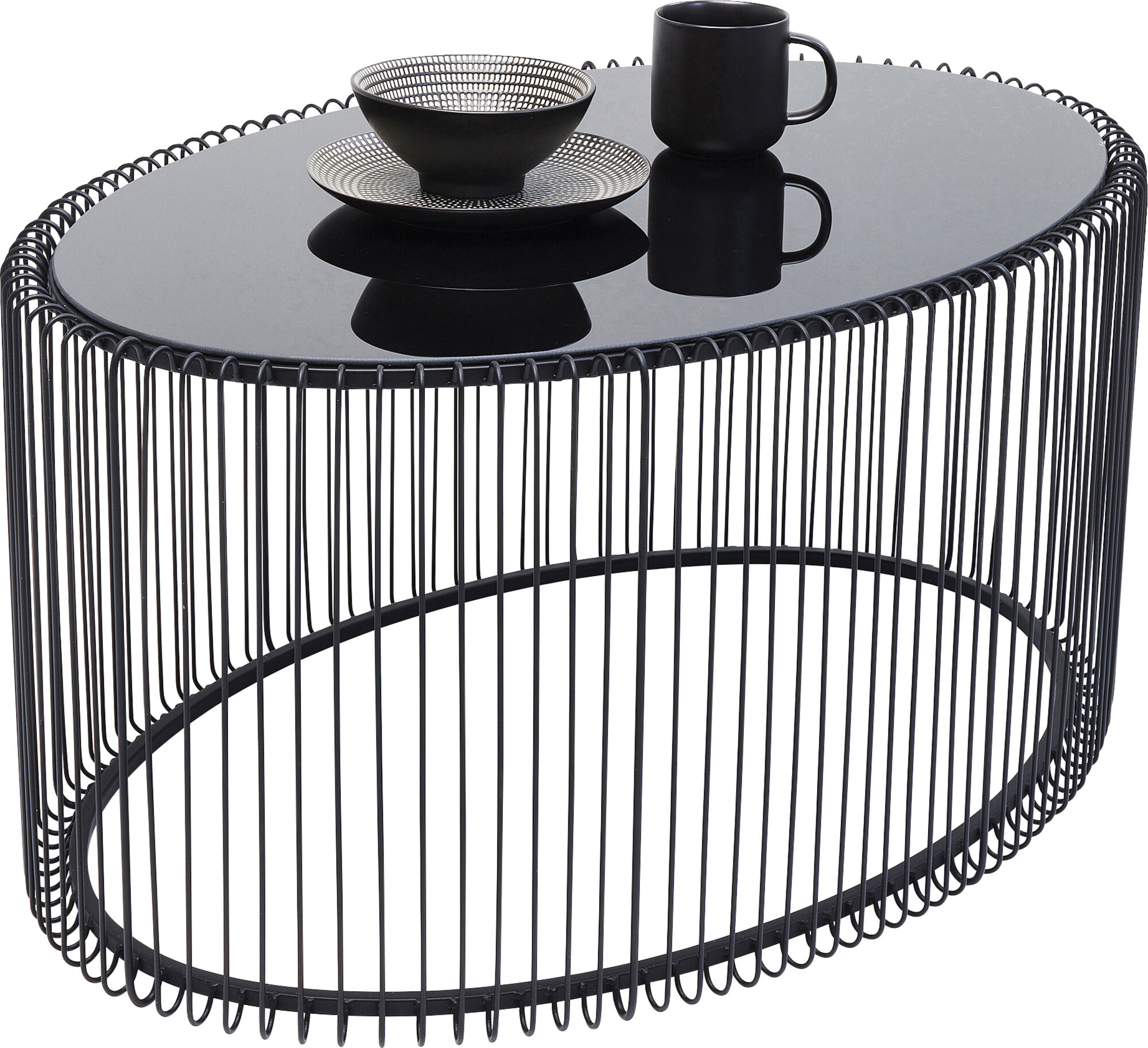 Stolik kawowy Wire Uno 90x60 cm czarny – grafika-1.