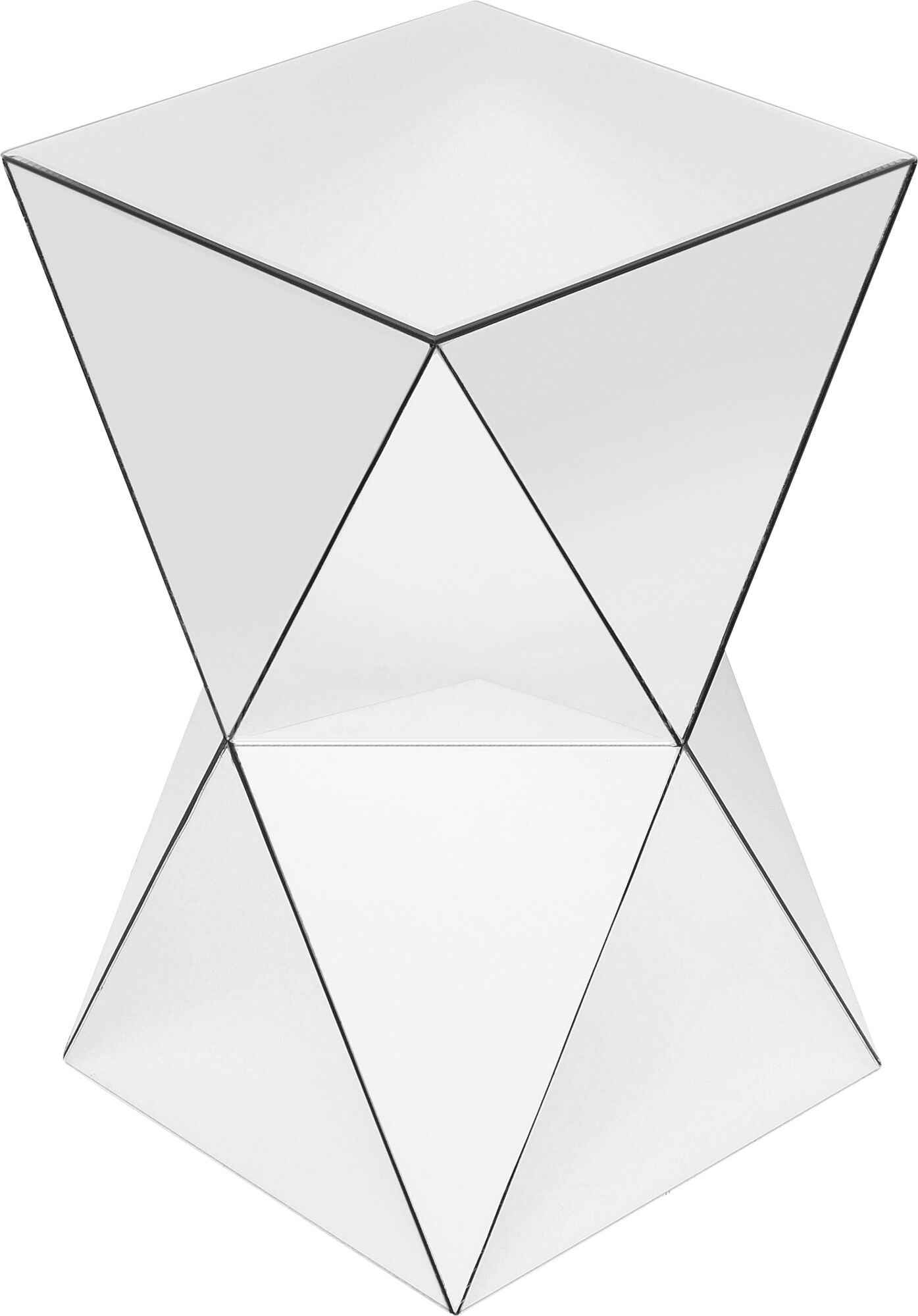 Stolik Luxury Triangle 32xH54 cm biały – obraz-1