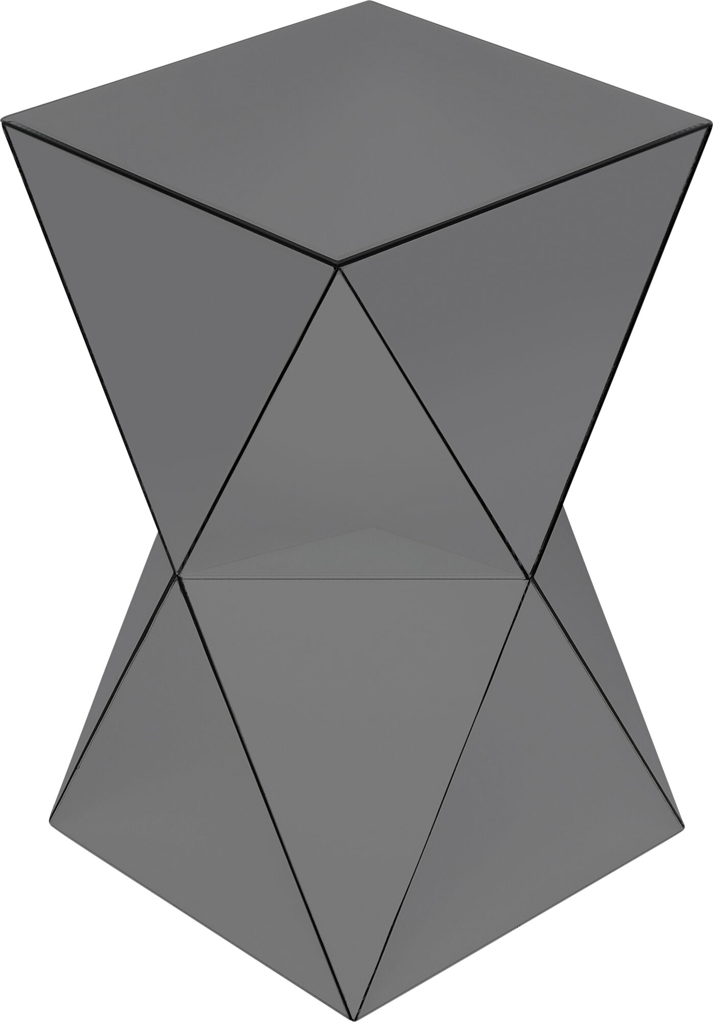 Stolik Luxury Triangle 32xH54 cm szary – obraz-1