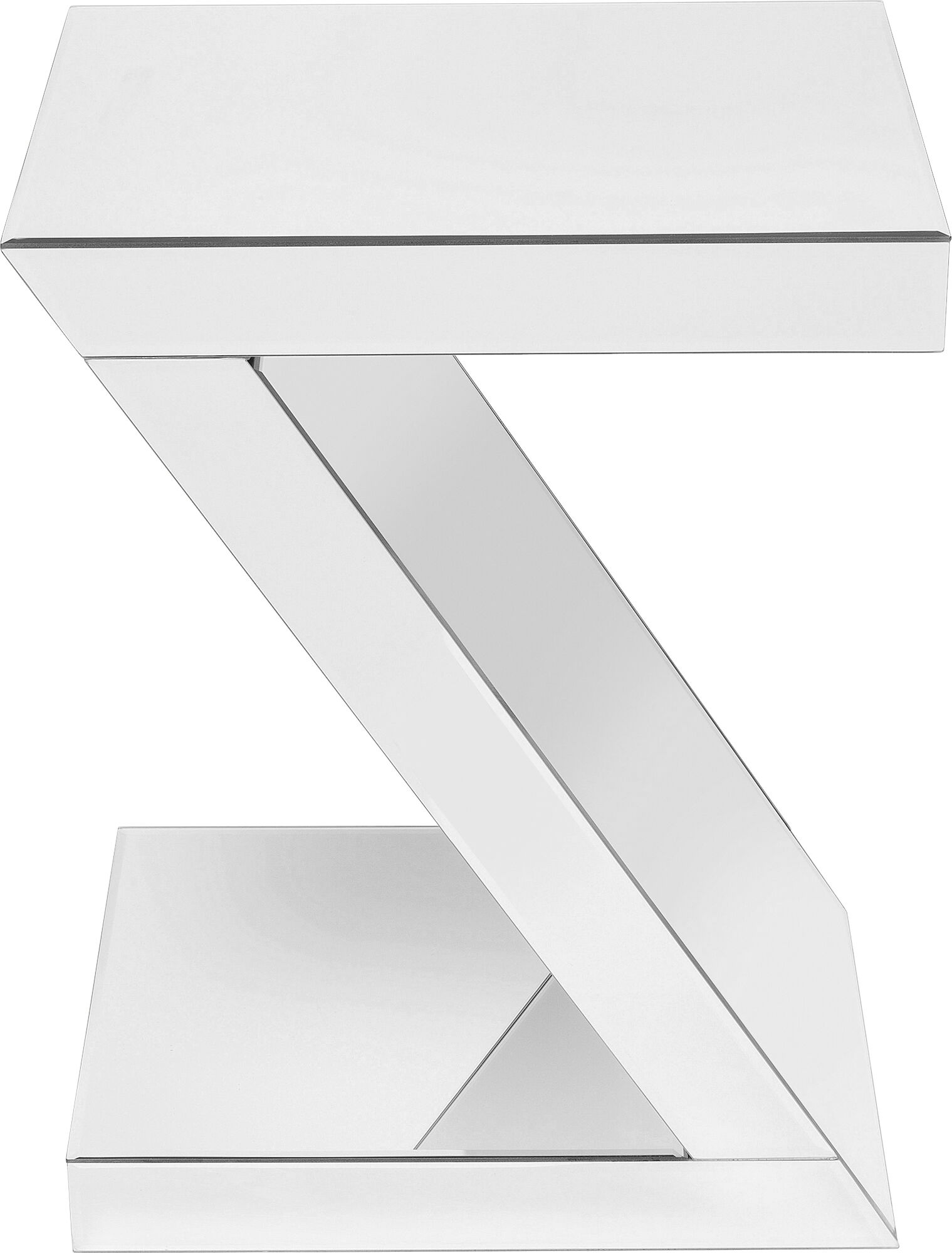 Stolik pomocniczy litera Z biały 45xH60 cm – obraz-1
