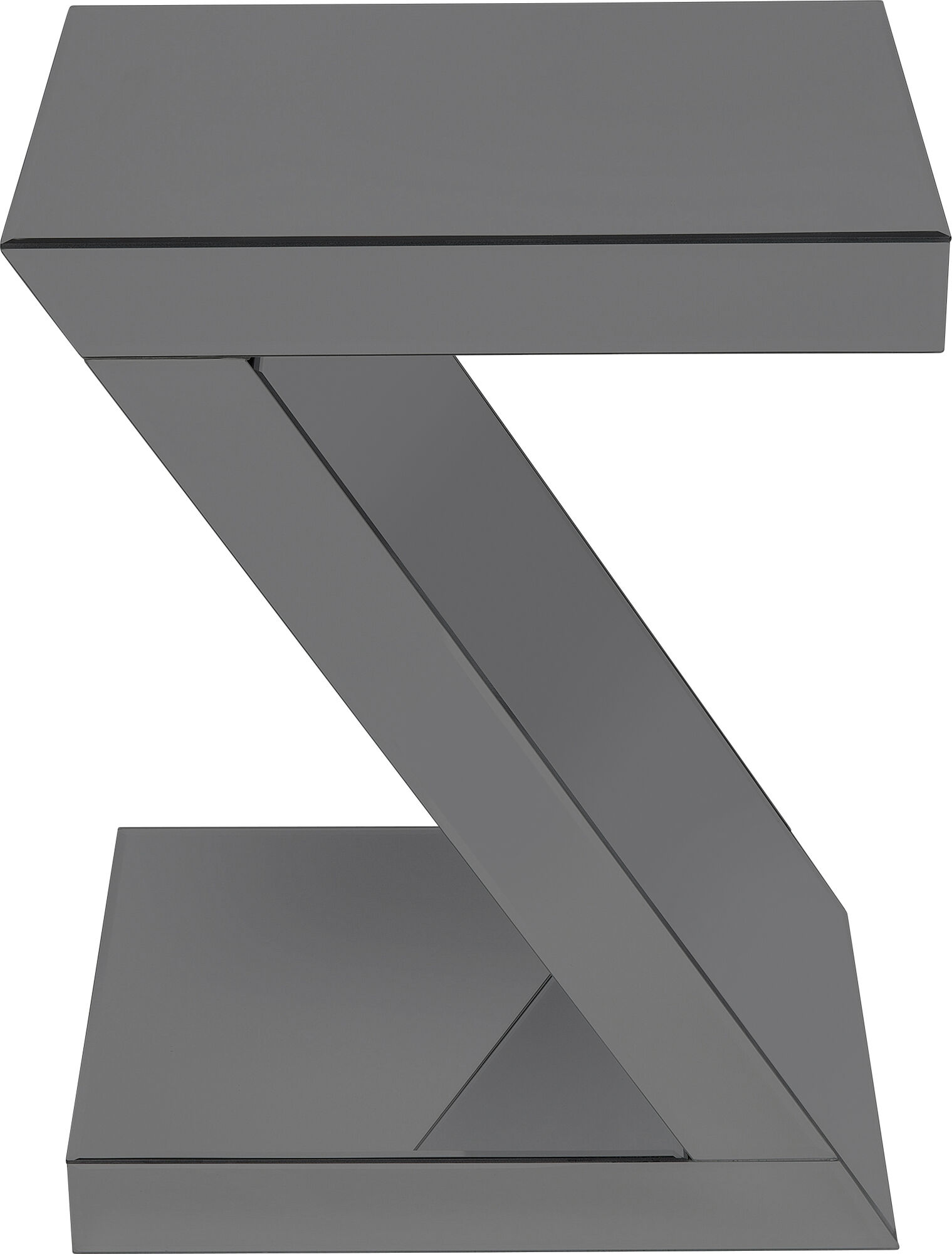 Stolik pomocniczy szary litera Z 60 cm – obraz-1