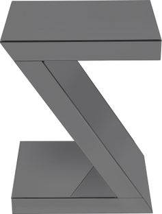 Stolik pomocniczy szary litera Z 60 cm – obraz-1