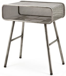 Stolik nocny Grey 46x54 cm – obraz-1