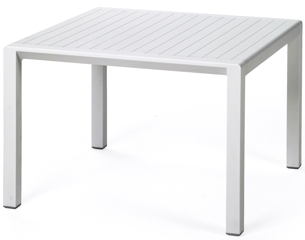 Stolik ogrodowy Aria 60x60 cm biały – obraz-1