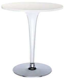 Stolik okrągły Top Top ⌀ 60 cm biały – obraz-1