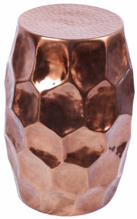 Stylowy stolik kawowy aluminiowy miedziany w unikatowym designie – grafika-1.