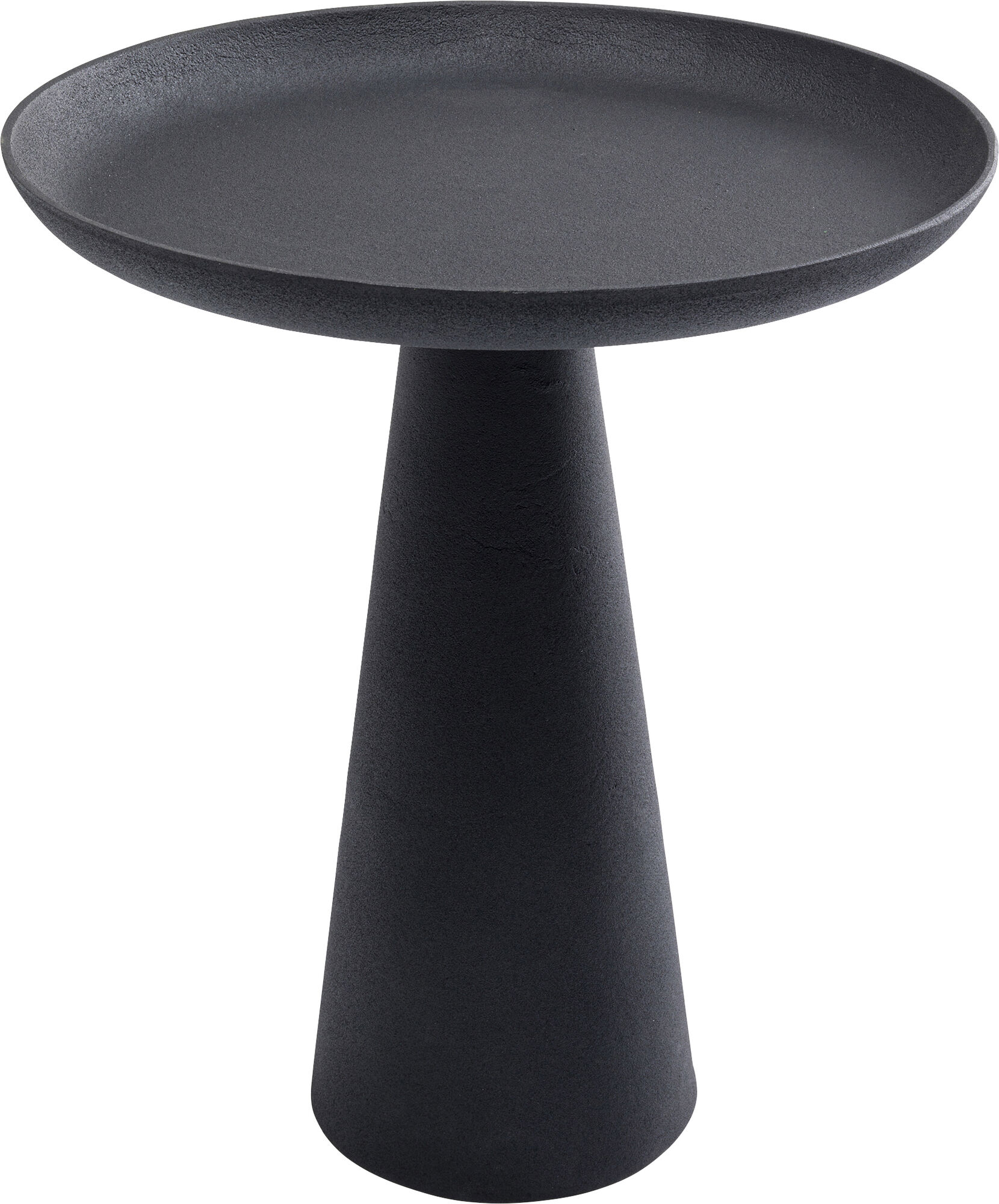 Sidobord Plateu Rund - Svart, Ø45cm – bild-1.