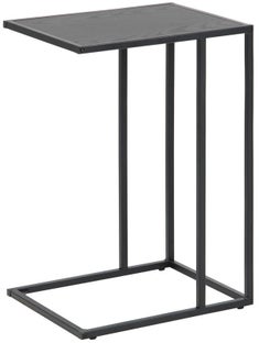 Czarny metalowy stolik pomocniczy w nowoczesnym stylu – grafika-1.