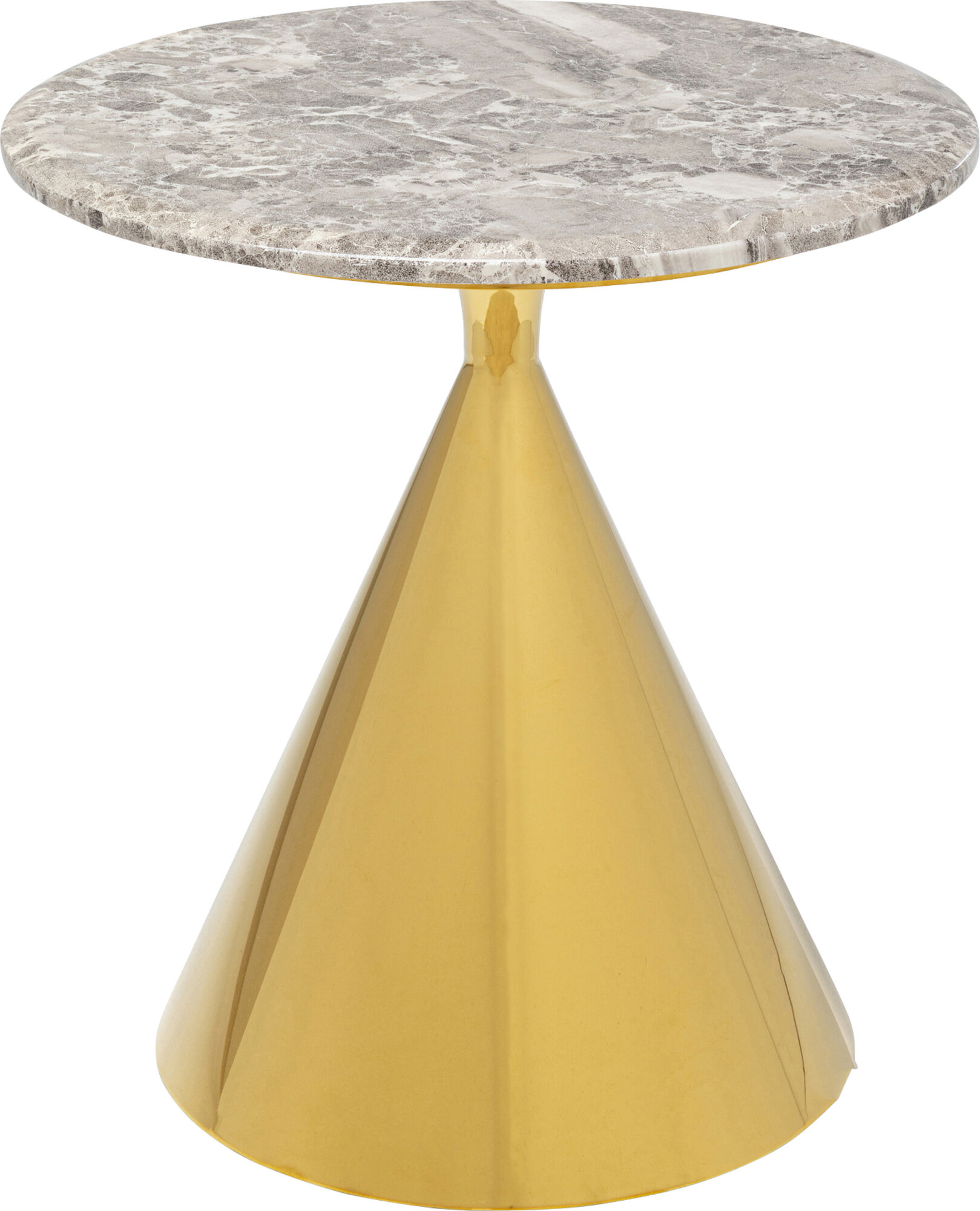 Mesa auxiliar Rita dorado Ø50cm – Imagen-1.