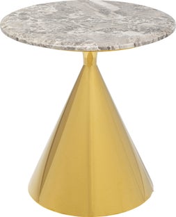 Mesa auxiliar Rita dorado Ø50cm – Imagen-1.