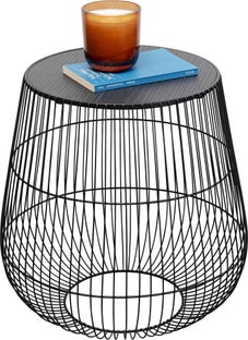 Mesa auxiliar Beam Negro Ø40cm – Imagen-1.