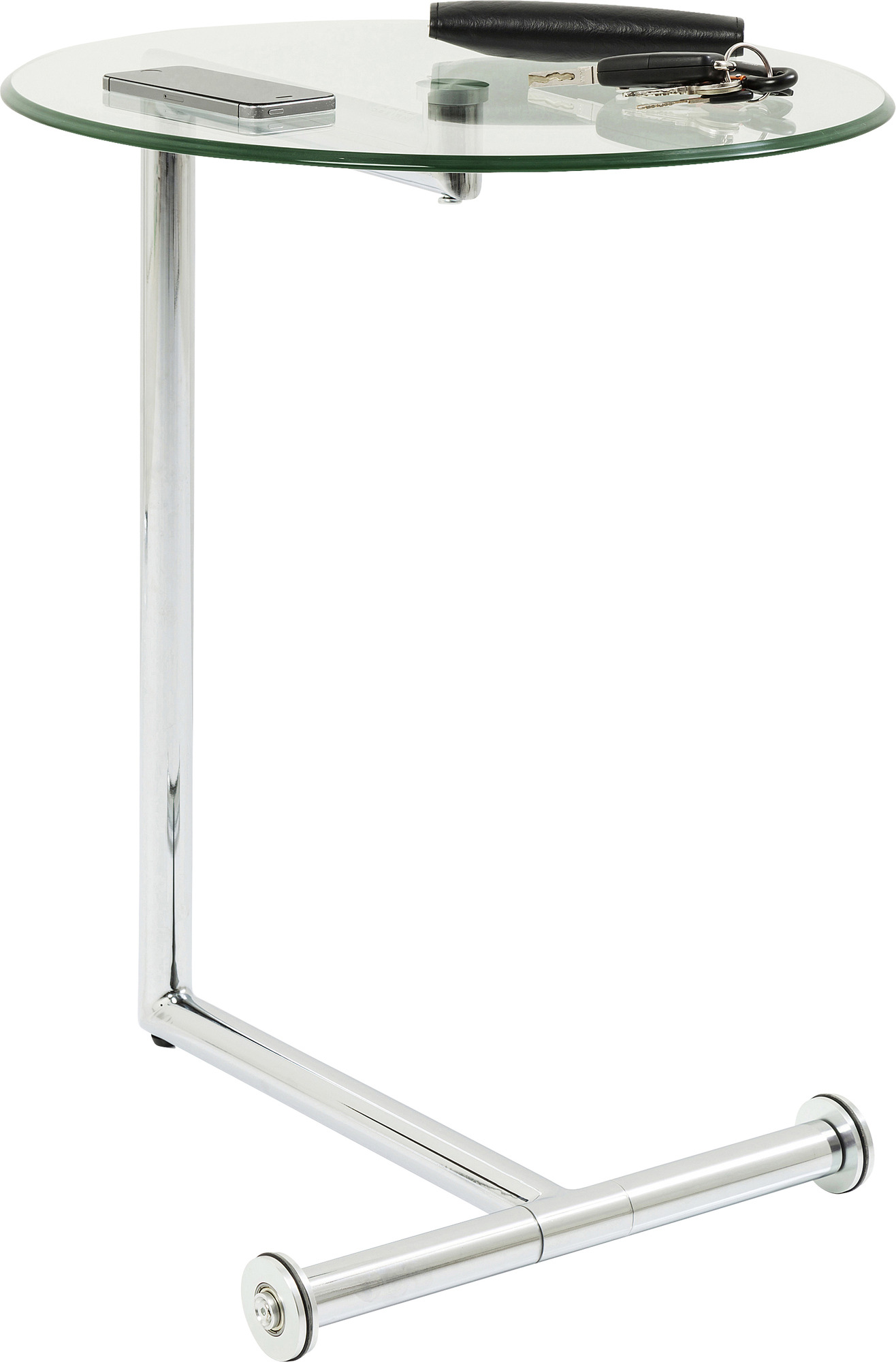 producto: Mesa auxiliar Easy Living cristal claro Ø46cm.