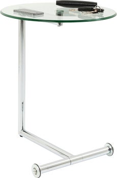 producto: Mesa auxiliar Easy Living cristal claro Ø46cm.