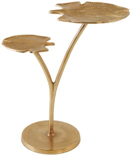 Aluminiowy złoty stolik pomocniczy do salonu o nowoczesnym stylu – grafika-1.