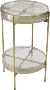 Mesa auxiliar Ice  Double Ø30cm – Imagen-1.