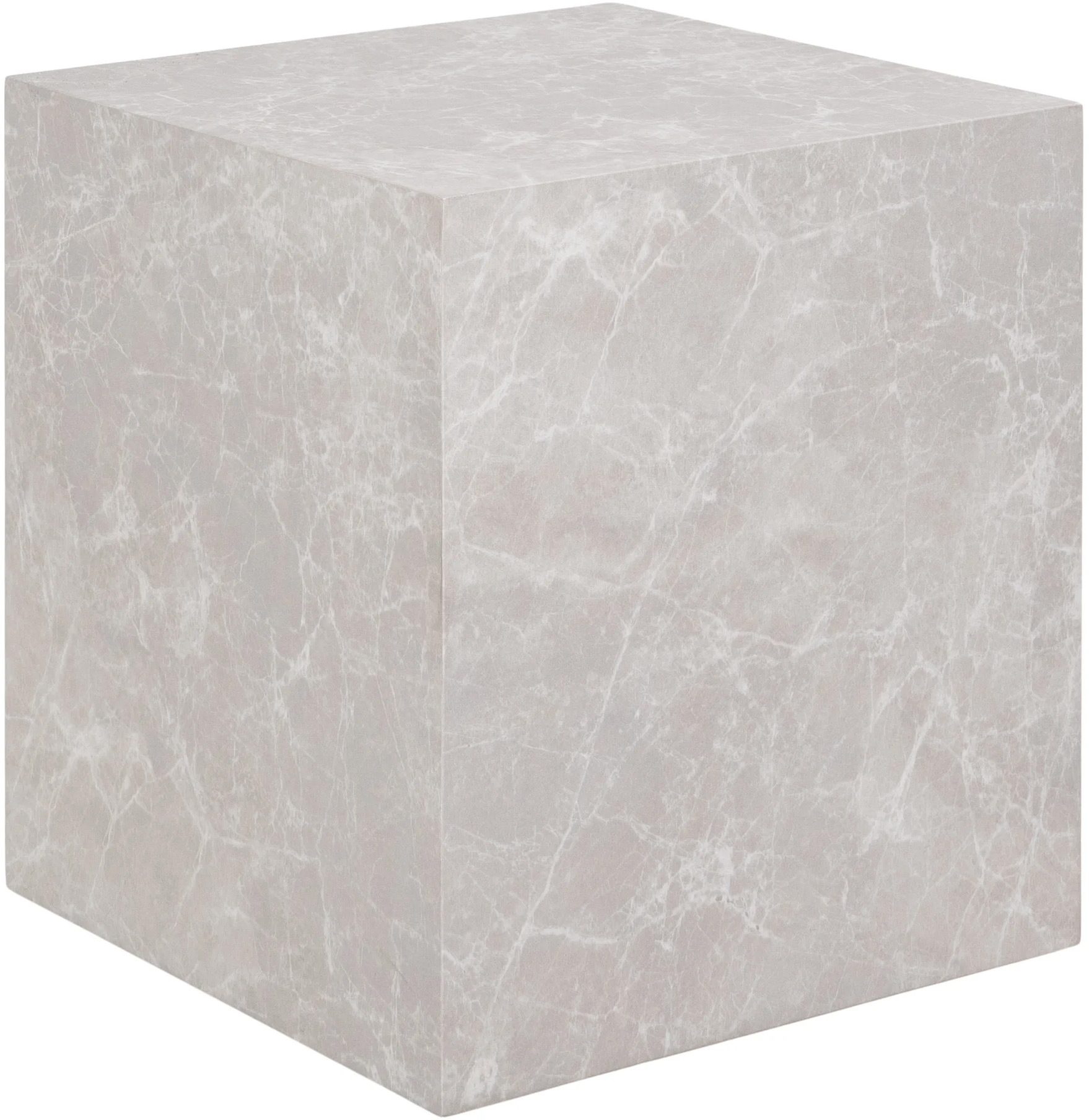 Stolik pomocniczy imitacja marmuru beżowy 40x45 cm – grafika-1.