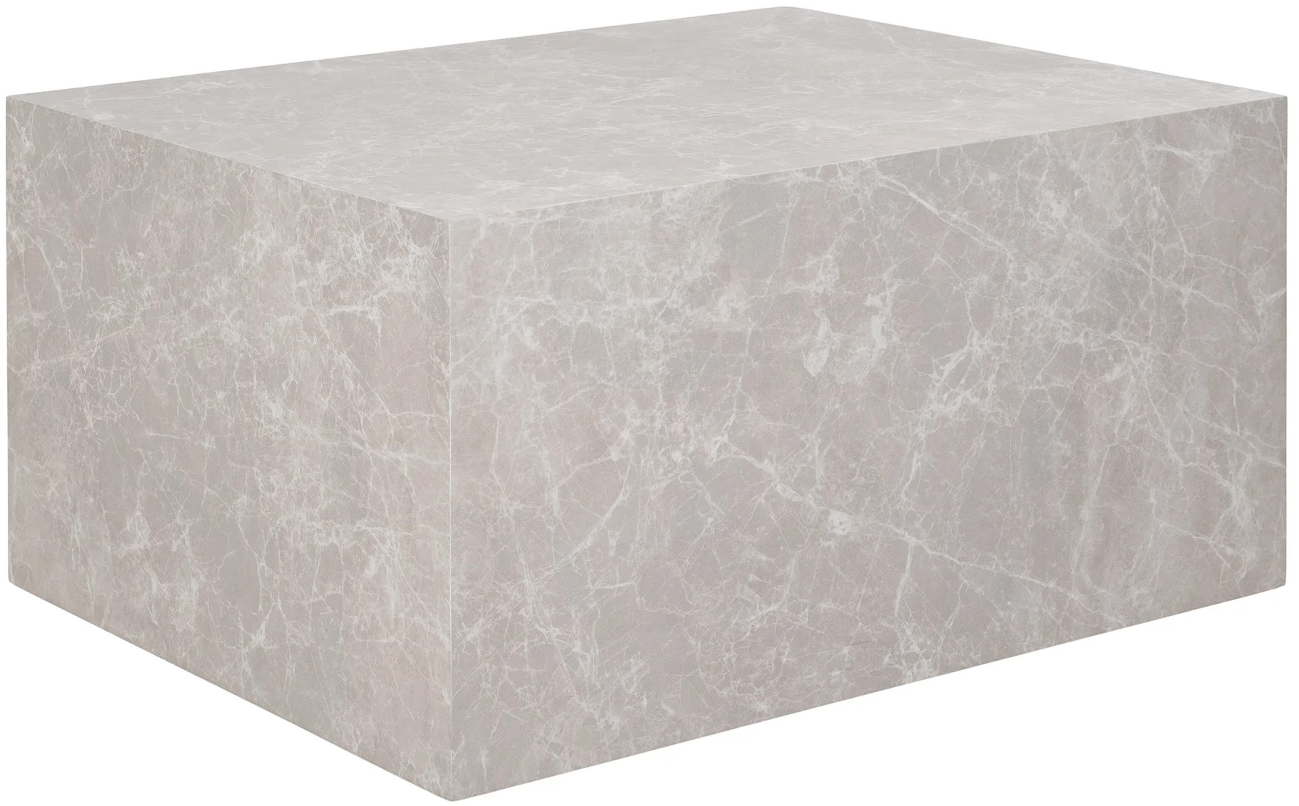 Stolik pomocniczy imitacja marmuru beżowy prostokątny 60x80 cm – grafika-1.