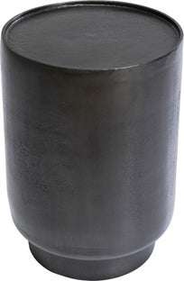 Stolik pomocniczy loft z aluminium czarny Ø39xH58 cm – grafika-1.