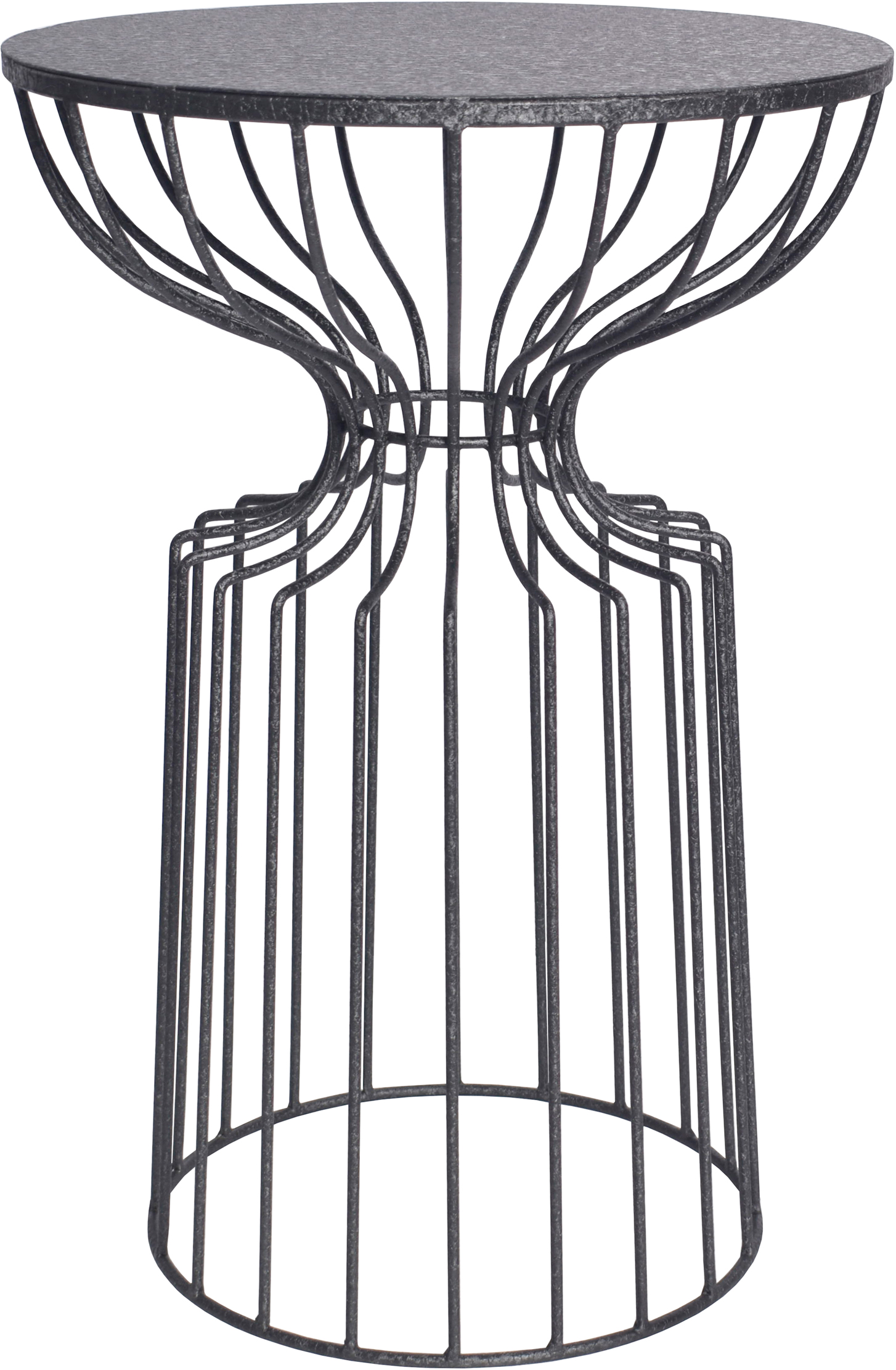 Czarny stolik pomocniczy o średnicy 36 cm i wysokości 52 cm z innowacyjnym stylem – grafika-1.