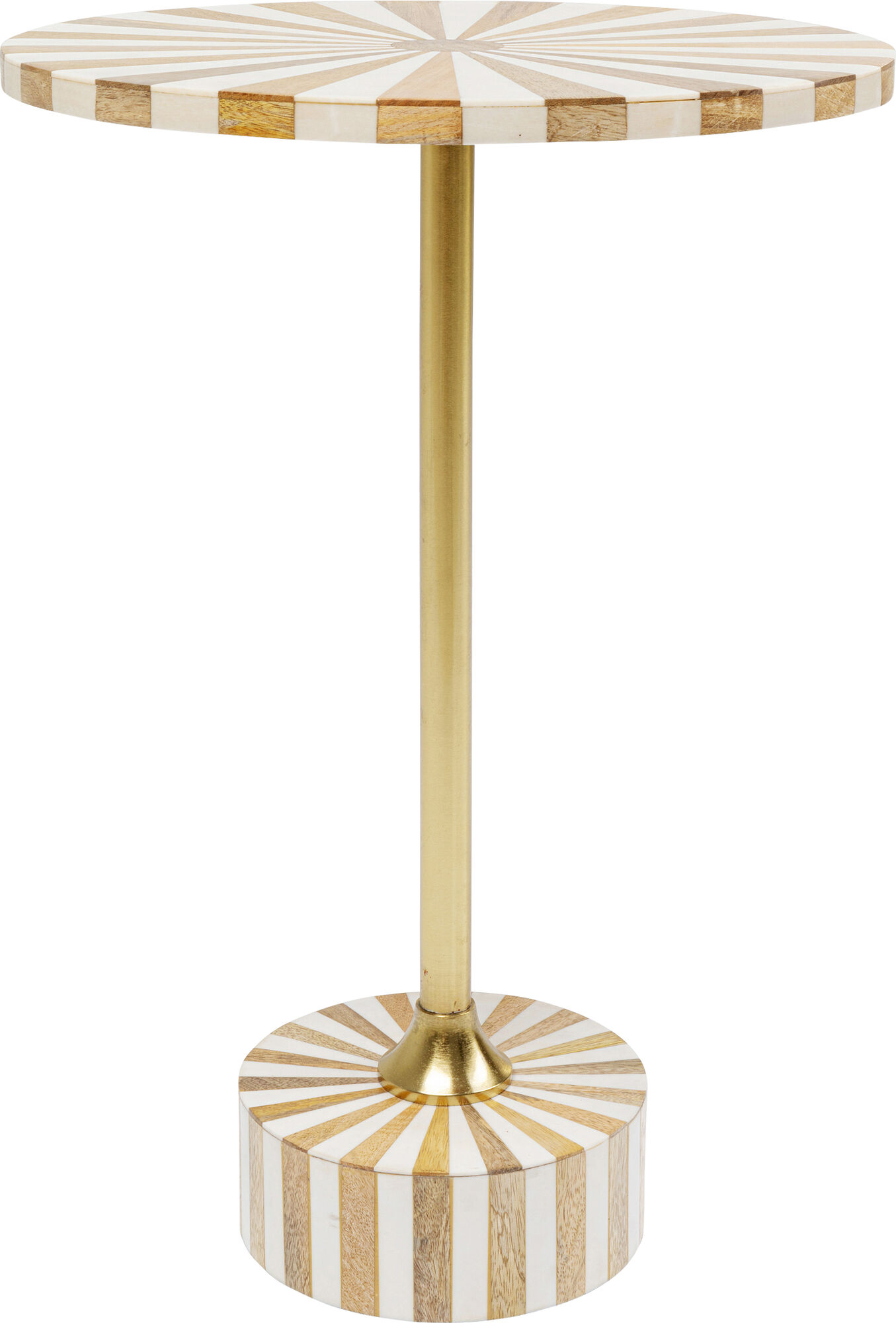 Rundt bord, Domero Cirque Gold / White – billede-1.