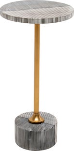 Side Table Domero Double Gold Ø25cm – billede-1.