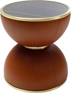 Mesa auxiliar Endless Vegas Naranja Ø47cm – Imagen-1.