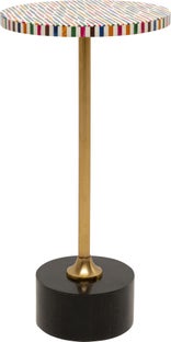 Stolik pomocniczy okrągły kolorowy blat Ø25x50 cm – grafika-1.