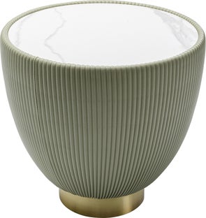 Mesa de centro Endless Vegas White Ø47cm – Imagen-1.