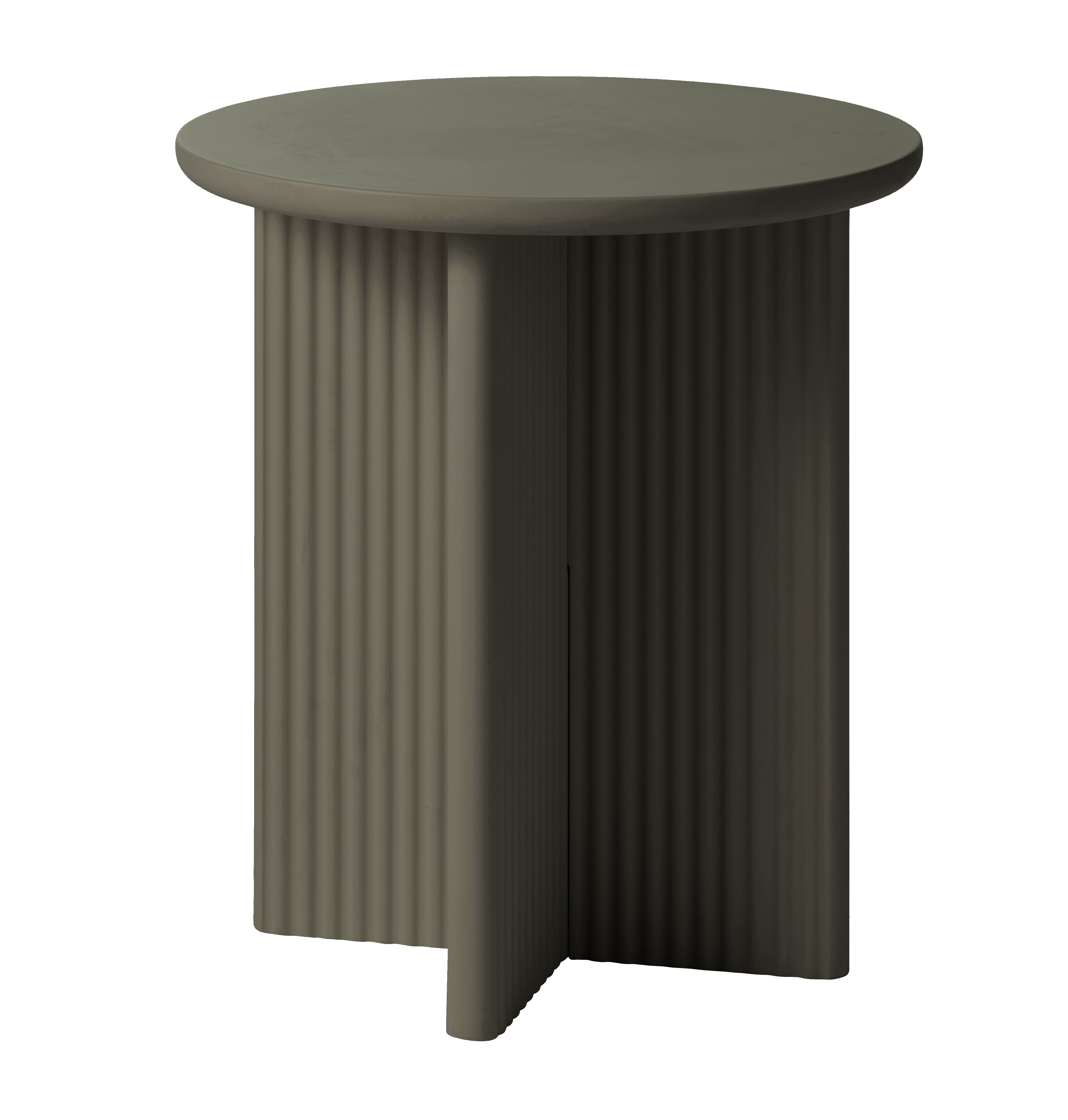 Stolik pomocniczy Palma szarość oliwkowa Ø50 cm – grafika-1.