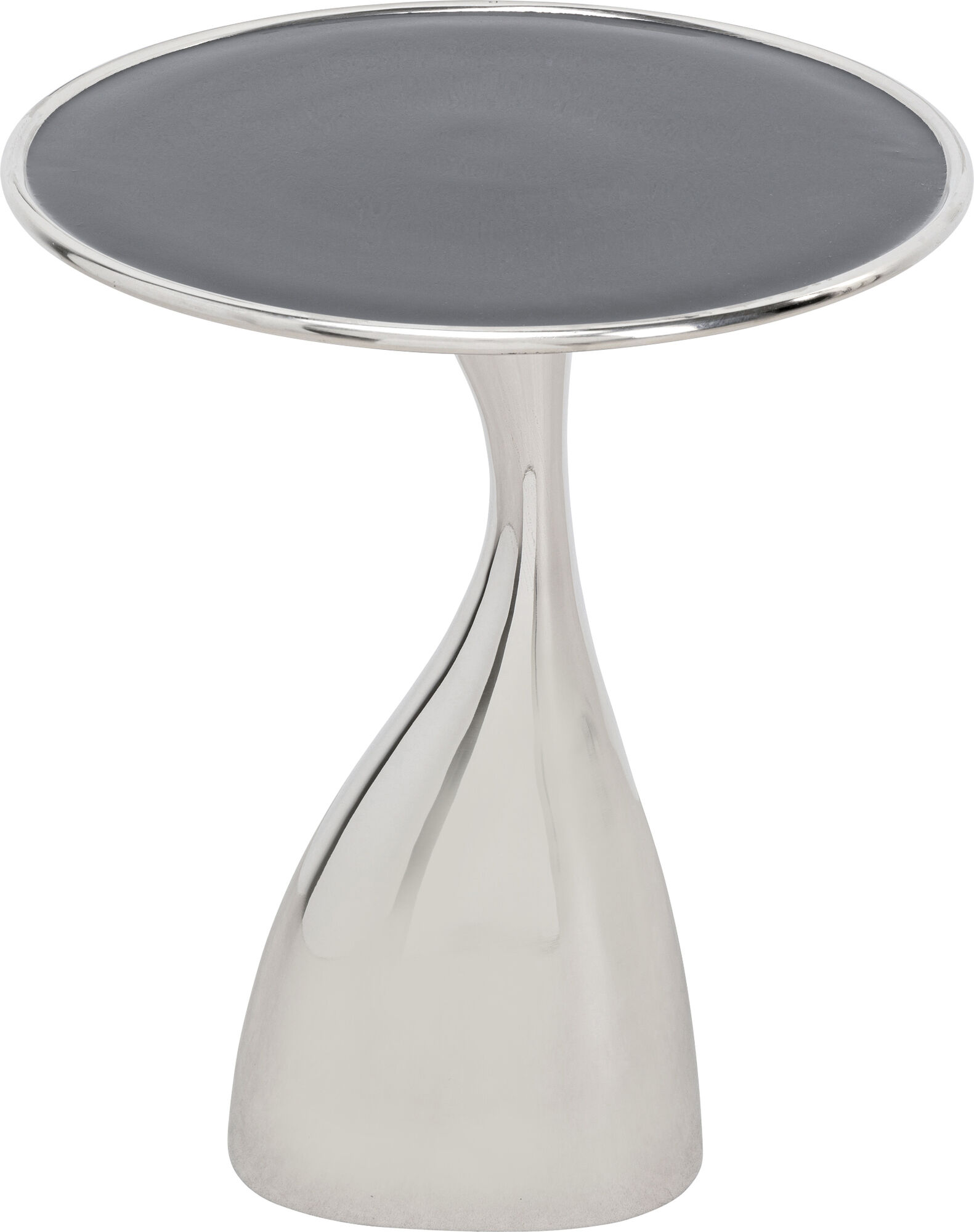 Spacey sivupöytä, hopea Ø36cm – kuva-1.