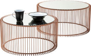 Kavos staliukas Wire Copper (2/Set) – paveikslėlis-1.