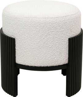 Pufa Samu Czarny Ø43cm – obraz-1