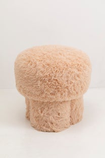 Taburete Softy Beige Ø49cm – Imagen-1.