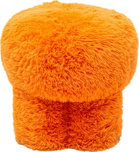 Pufa Softy pomarańczowa Ø49cm – obraz-1