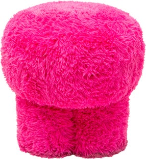 Pufa Softy różowa Ø49cm – obraz-1