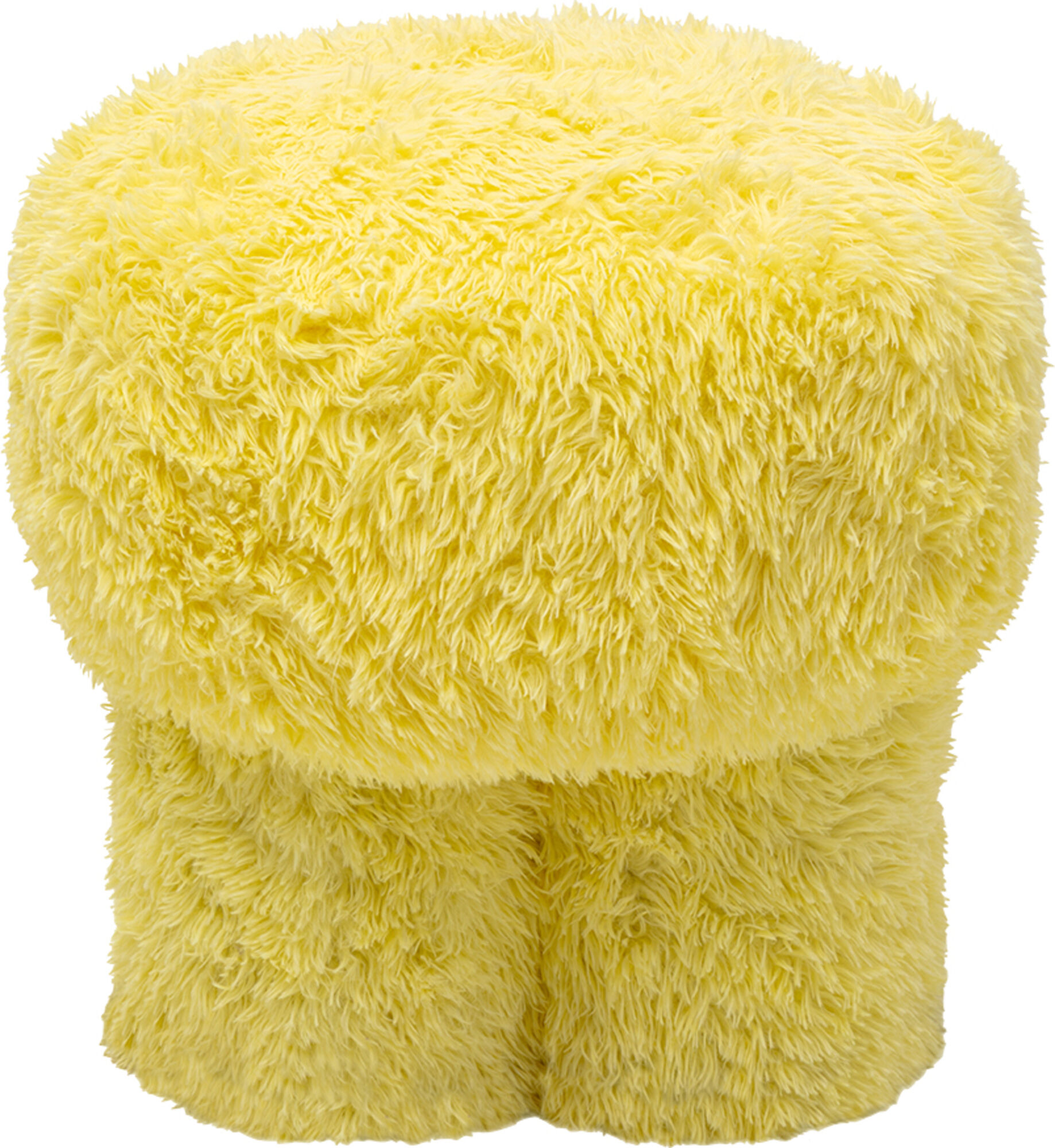 Pufa Softy żółta Ø49cm – obraz-1
