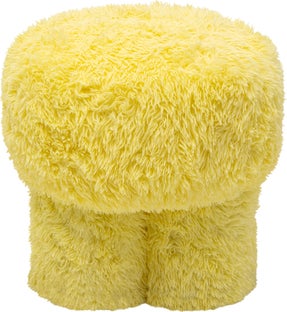 Skammel Softy Gul Ø49cm – billede-1.