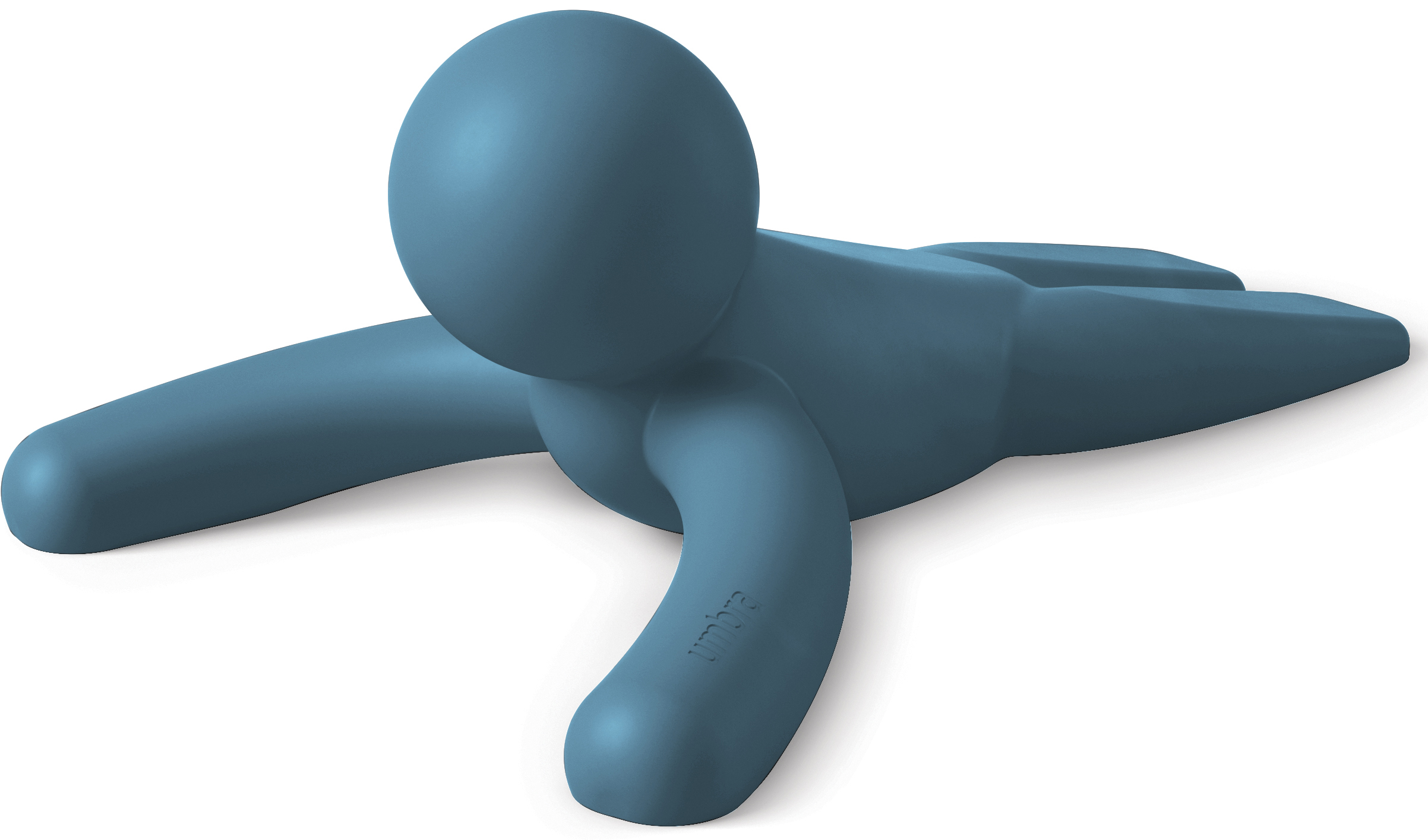 Stoper do drzwi Buddy 15x11 cm niebieski – obraz-1