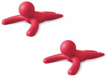 Stoper do drzwi ludzik czerwony 2-set – obraz-1