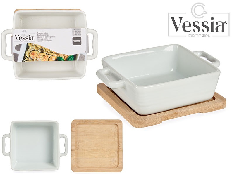 Съд за печене с бамбукова подложка – изображение-1