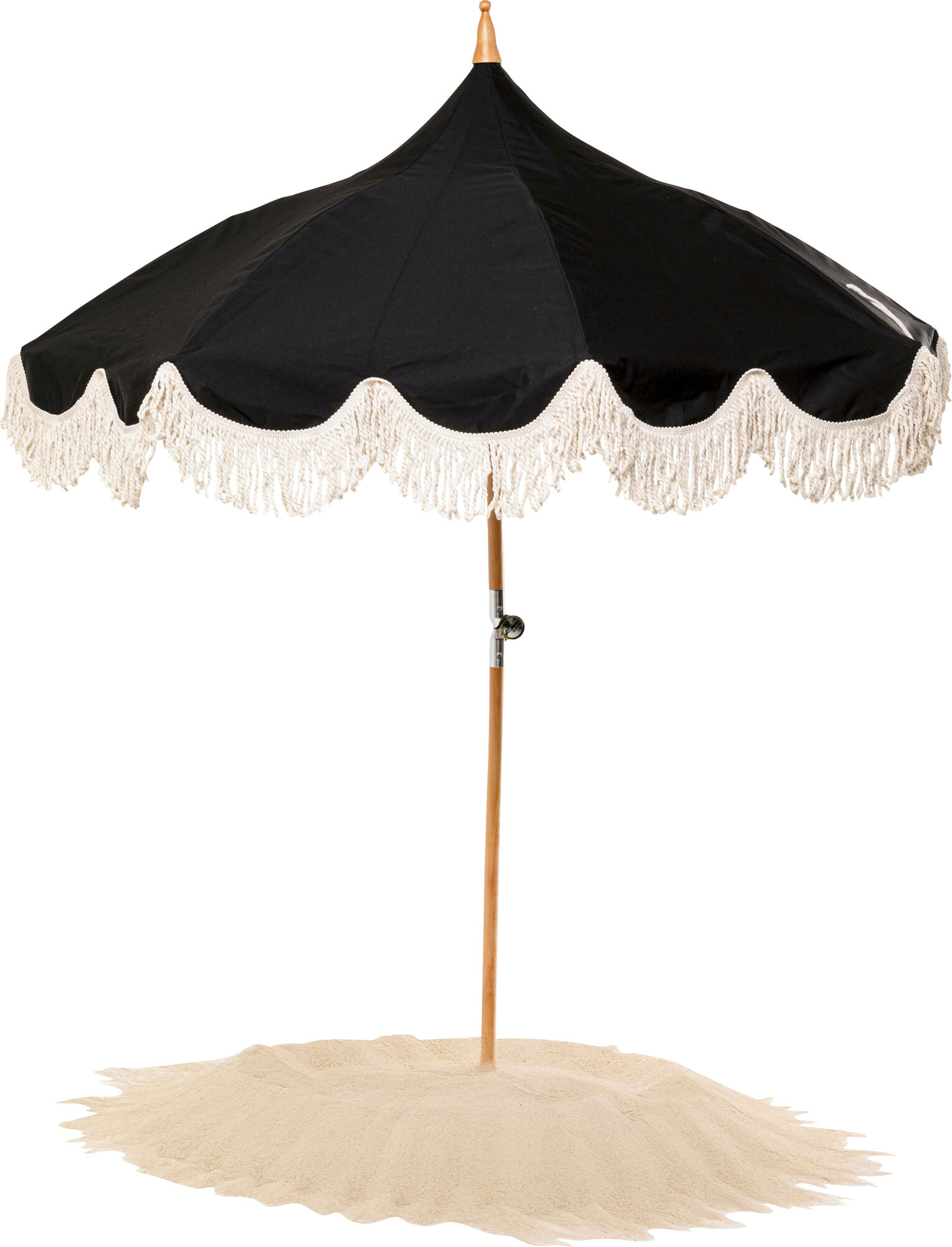 Umbrela Temple Negru Ø200 cm – imagine-1.