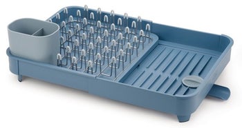 Suszarka do naczyń rozsuwana niebieska 37x32 cm – obraz-1