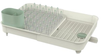 Suszarka do naczyń wysuwana zielona 36x32 cm – obraz-1