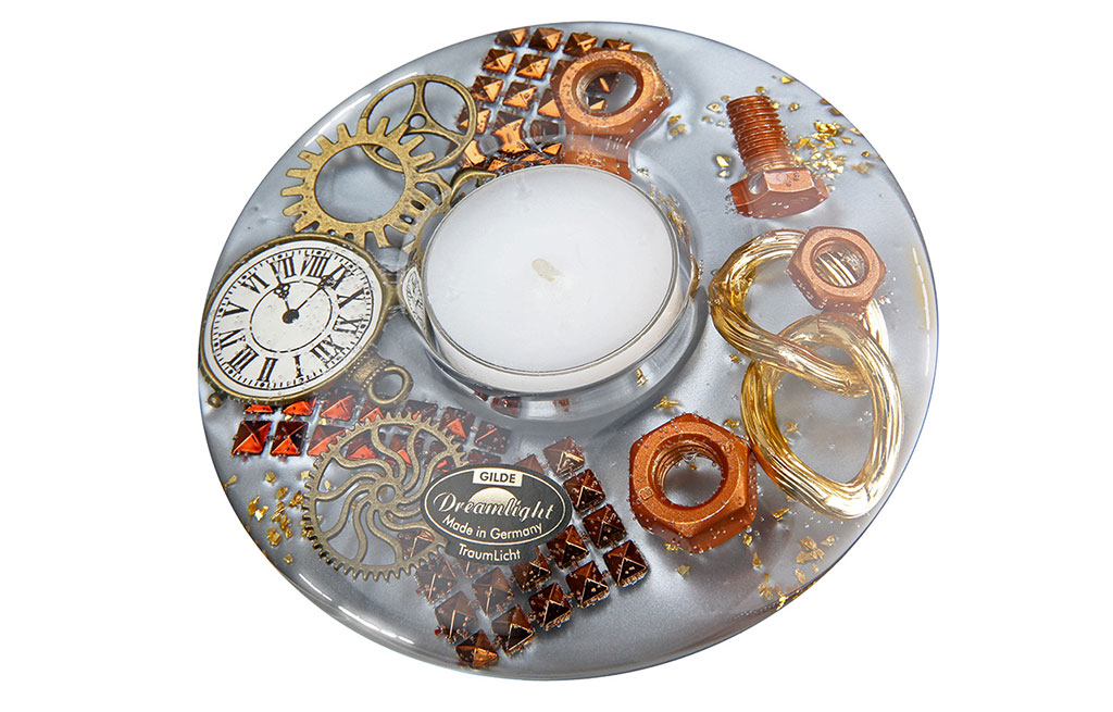 Свещник  за чаена свещ Steampunk – изображение-1