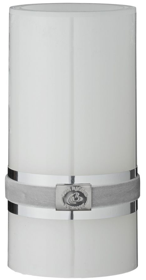 Świeca LED Pillar Ø8x15 cm biała – obraz-1