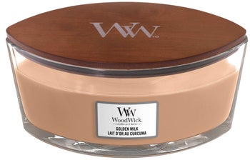 Świeca zapachowa Elipsa Woodwick Golden Milk – obraz-1