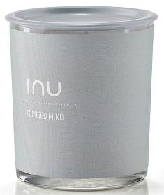 Świeca zapachowa szara szklana 7x8 cm – obraz-1