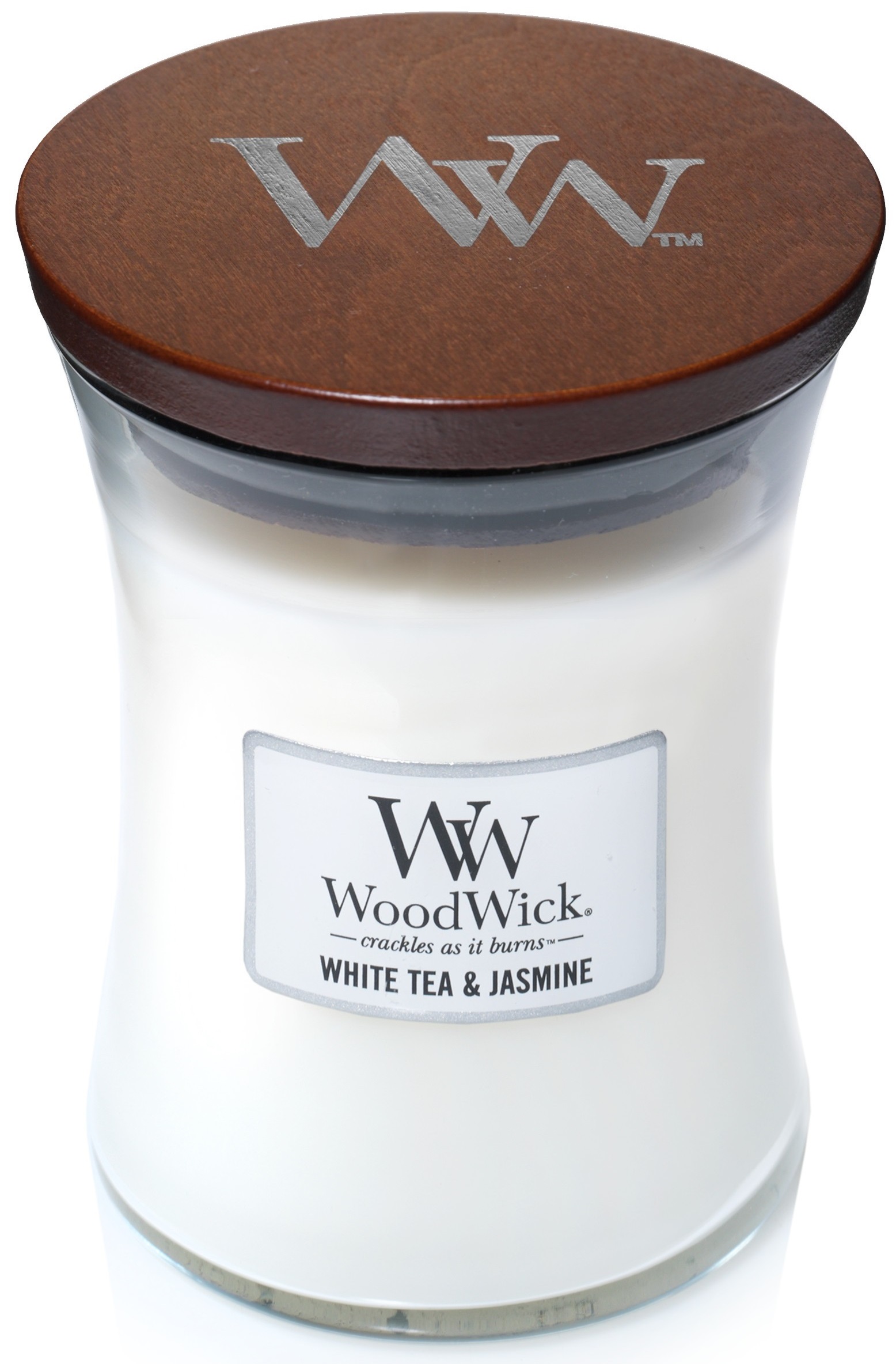 Świeca zapachowa średnia Woodwick White Tea & Jasmine 92062E » Woodwick sfmeble.pl