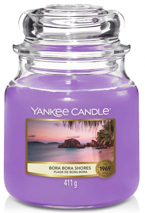 Świeca zapachowa średnia Yankee Candle Bora Bora Shores – obraz-1